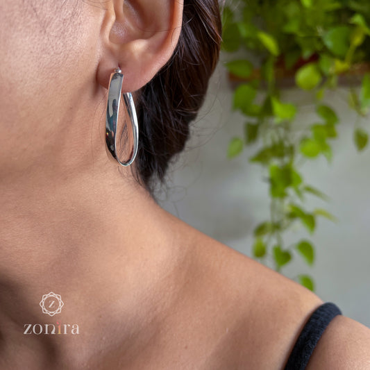 Hula Hoop Earrings - Large Silver – Nyota Melanie
